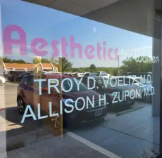 Welcoming storefront of Aesthetics For Women, Kansas City's premier women's medical spa located in the heart of the KC metropolitan area. Featuring board-certified physicians Dr. Troy D. Voeltz and Dr. Allison H. Zupon, Missouri's leading aesthetic specia